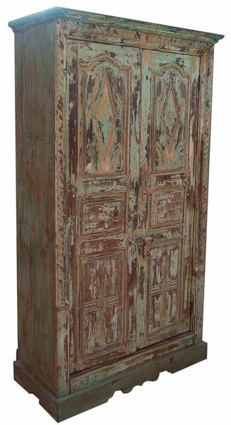 Cupboard Alexandra House Living Brown Recycled Wood 45 x 204 x 127 cm