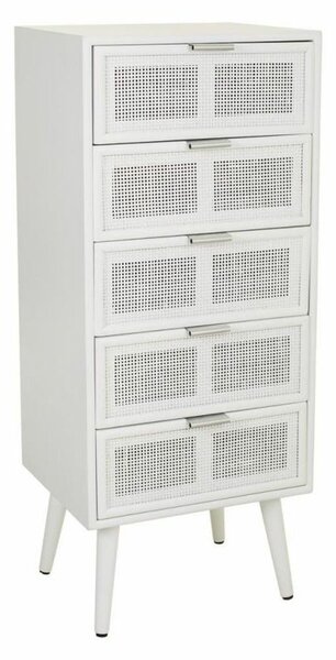 Chest of drawers Alexandra House Living White Bamboo MDF Wood 36 x 100 x 42 cm