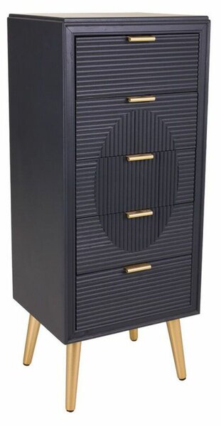 Chest of drawers Alexandra House Living Golden Dark grey MDF Wood 36 x 100 x 42 cm