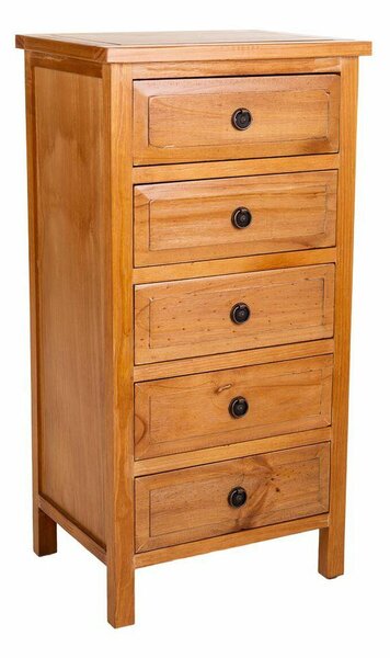 Chest of drawers Alexandra House Living Brown Pine MDF Wood 93 x 37 x 47 cm