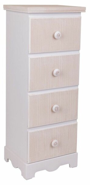 Chest of drawers Alexandra House Living White MDF Wood 26 x 80 x 31 cm