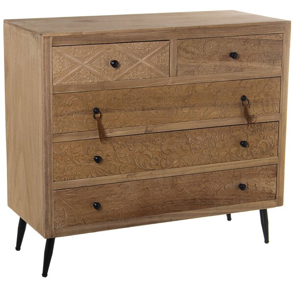 Chest of drawers Alexandra House Living Wood 89 x 39 x 81 cm