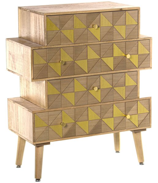 Chest of drawers Alexandra House Living Wood Occasional 60 x 28 x 80 cm