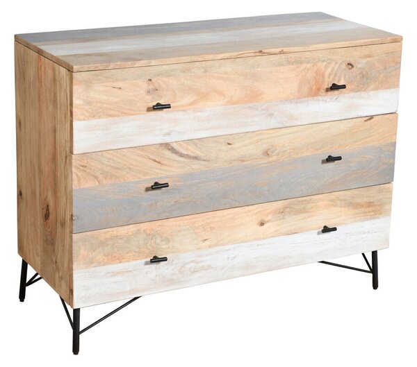 Chest of drawers Romimex Brown Mango wood 45 x 85 x 110 cm