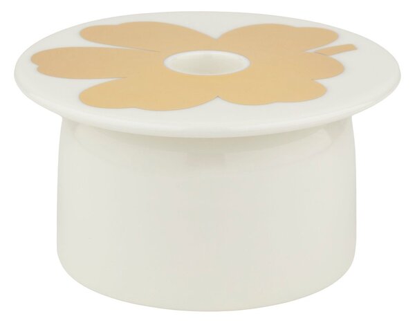 Marimekko Unikko candle holder White-gold