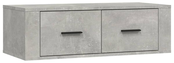 Hanging TV Cabinet Concrete Grey 80x36x25 cm Engineered Wood