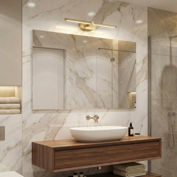 Bathroom LED wall sconce APP1892-1W 40 cm BRUSH GOLD