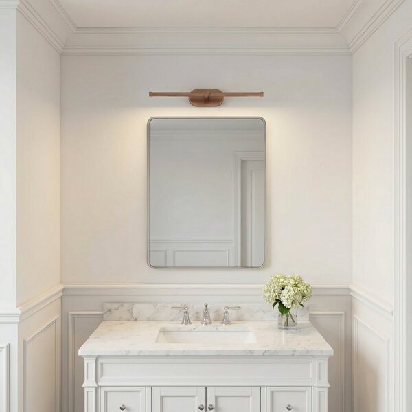 Bathroom LED wall sconce APP1895-1W 40 cm BRUSH COPPER