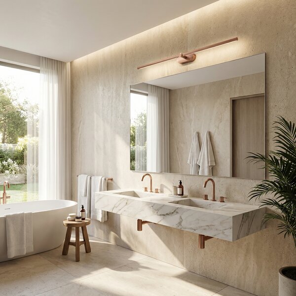 Bathroom LED wall sconce APP1897-1W 80 cm BRUSH COPPER