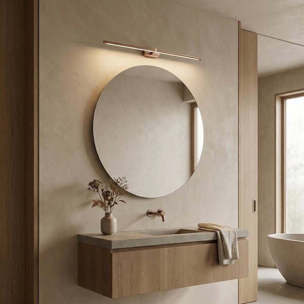 Bathroom LED wall sconce APP1897-1W 80 cm BRUSH COPPER