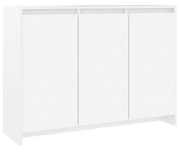 Sideboard White 102x33x75 cm Engineered Wood