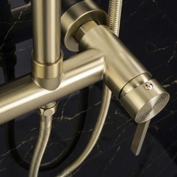 Shower set Rea Foster Brush Gold