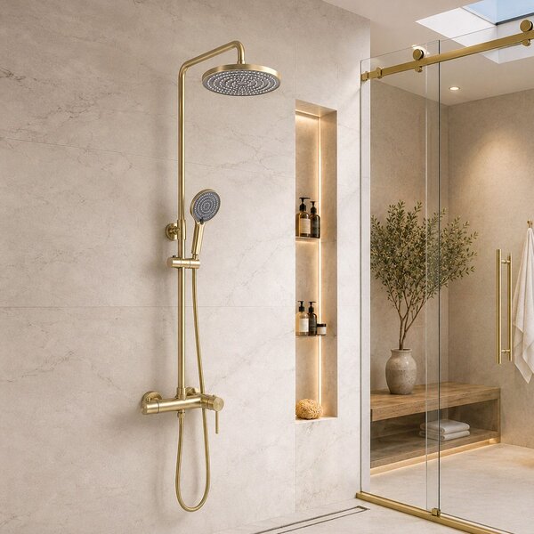 Shower set Rea Foster Brush Gold
