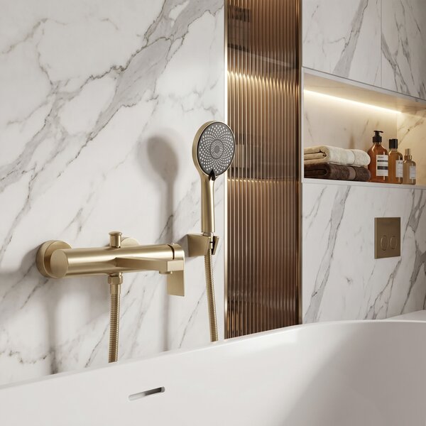 Bath faucet REA Hunter Brush Gold