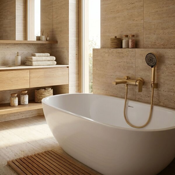 Bath faucet REA Hunter Brush Gold