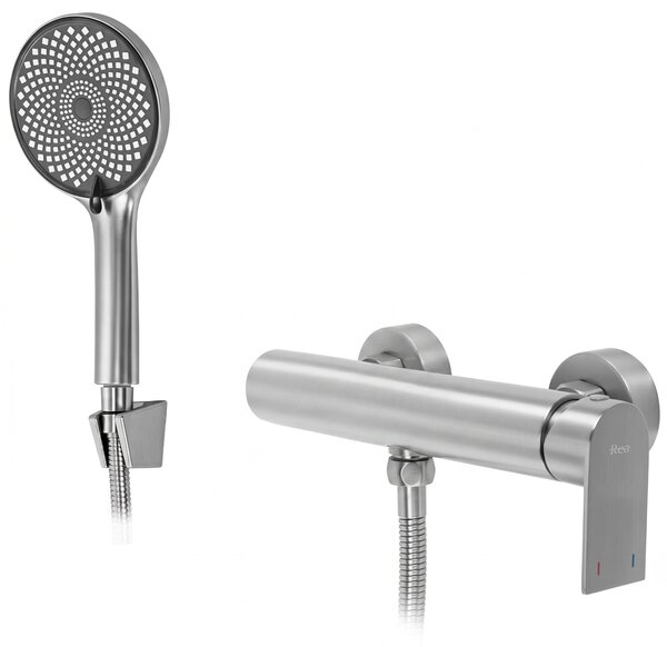 Shower mixer Rea Hunter Brushed Nickel