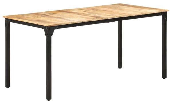 Dining Table 160x80x76 cm Rough Mango Wood