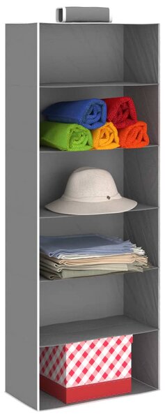 Hanging Closet Organisers 2 pcs with 6 Shelves Fabric