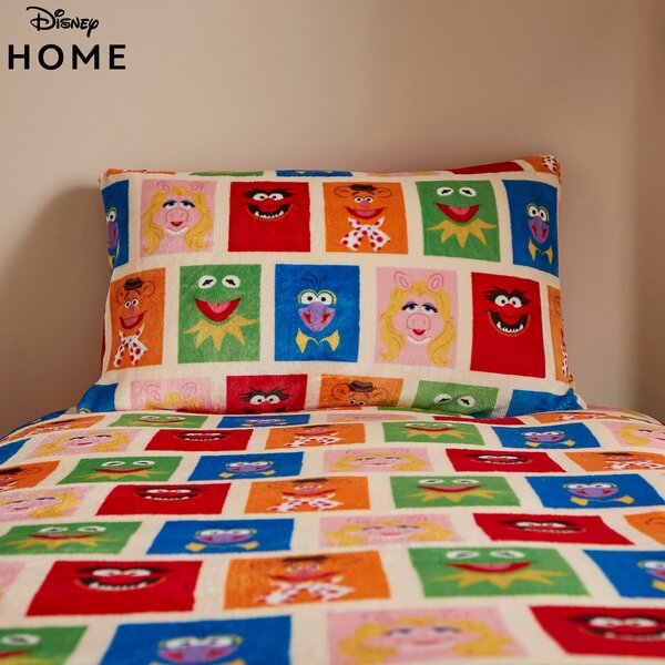 Disney Muppets Fleece Duvet Cover and Pillowcase Set