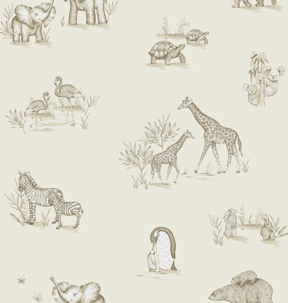 Sketched Animals Wallpaper