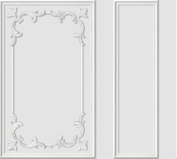 Ornate Panelling Flat Wallpaper