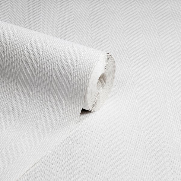 Anaglypta Herringbone Paintable Wallpaper