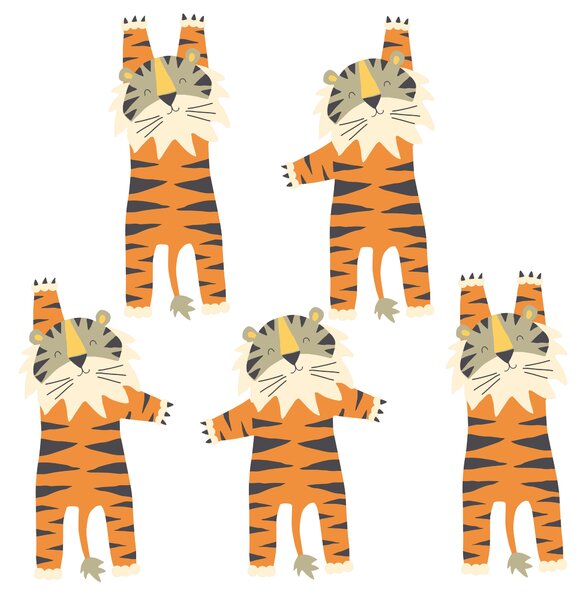 Rainforest Friends Tiger Wall Stickers