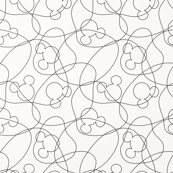 Disney Mickey Mouse Linear Mono Wallpaper