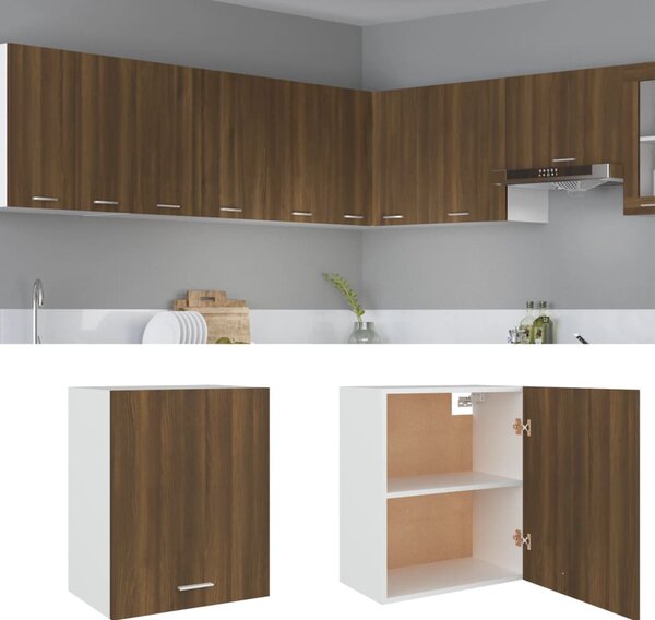 Hanging Cabinet Brown Oak 50x31x60 cm Engineered Wood