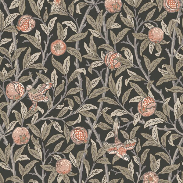 William Morris Bird Pomegranate Wallpaper