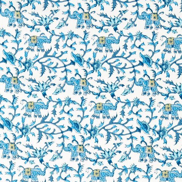 Clarke & Clarke Hathi Fabric Cobalt