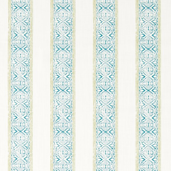Clarke & Clarke Kalamkari Fabric Teal