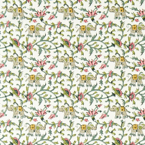 Clarke & Clarke Hathi Fabric Sage Blush