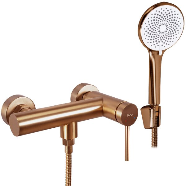 Shower faucet REA Foss/Clif Brush Copper