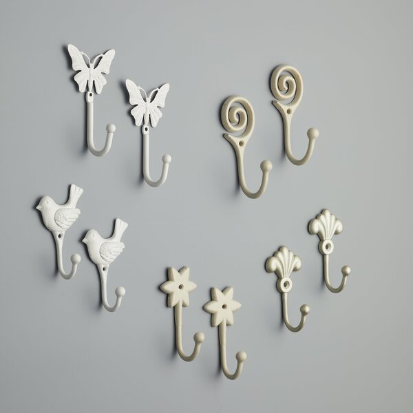 Champagne Pack of 2 Toulouse Scroll Hooks