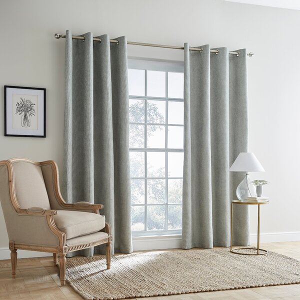 Ensley Chenille Thermal Eyelet Curtains