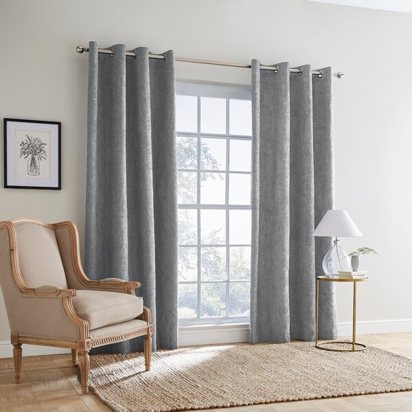 Ensley Chenille Thermal Eyelet Curtains