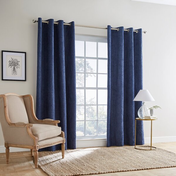 Ensley Chenille Thermal Eyelet Curtains