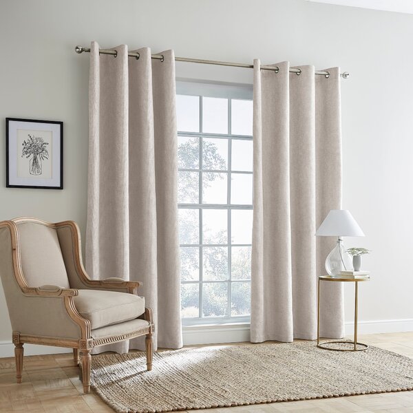 Ensley Chenille Thermal Eyelet Curtains