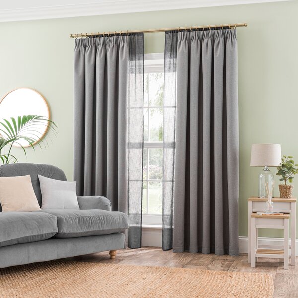 Libra Washable Blackout Pencil Pleat Curtains