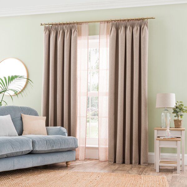 Libra Washable Blackout Pencil Pleat Curtains