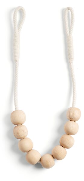 Half Wooden Beads Curtain Tieback