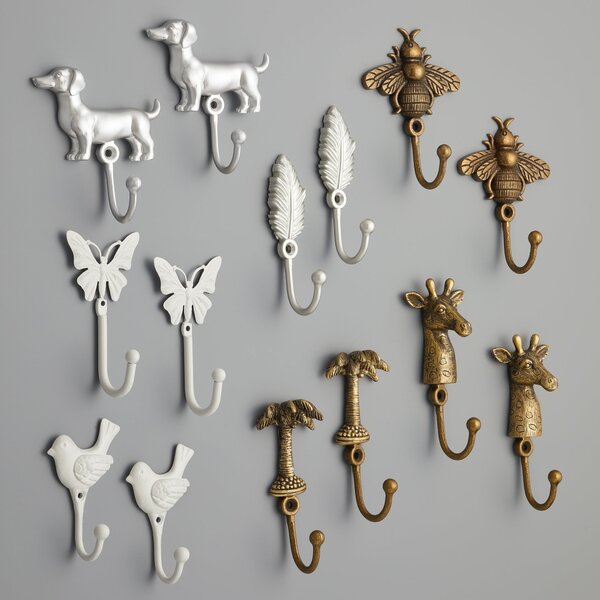 Mix and Match Giraffe Curtain Tieback Hooks