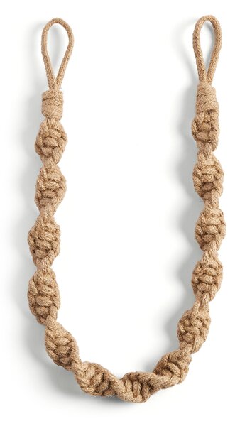 Macrame Twist Curtain Tieback