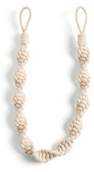 Macrame Twist Curtain Tieback