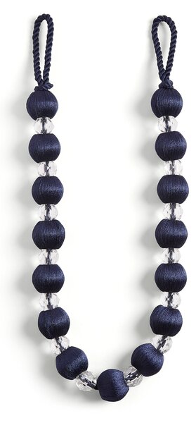 Opulence Navy Crystal Curtain Tieback