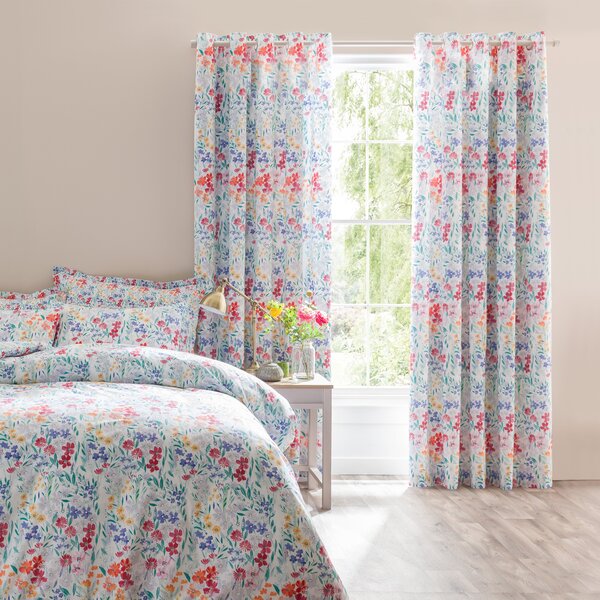 Daisy Meadow Blackout Eyelet Curtains