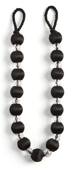 Opulence Black Crystal Curtain Tieback