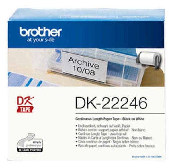 Printer Labels Brother DK22246 White Black