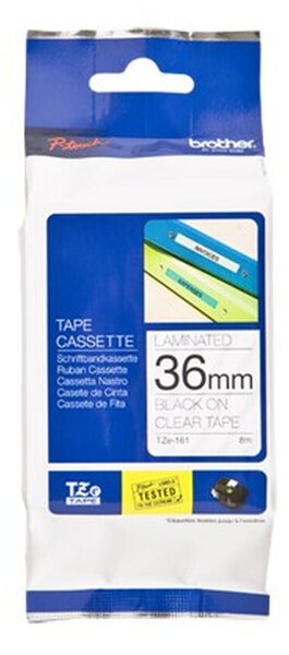 Original Ink Cartridge Brother Cinta laminada 36mm Black